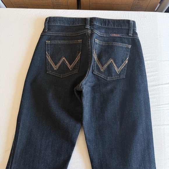 Wrangler Q Baby Mid Rise Bootcut Jeans Size 3/4 x 34 Western Cowgirl Stretch - Picture 6 of 15